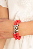 Dip and Dive - Red Bracelet Paparazzi