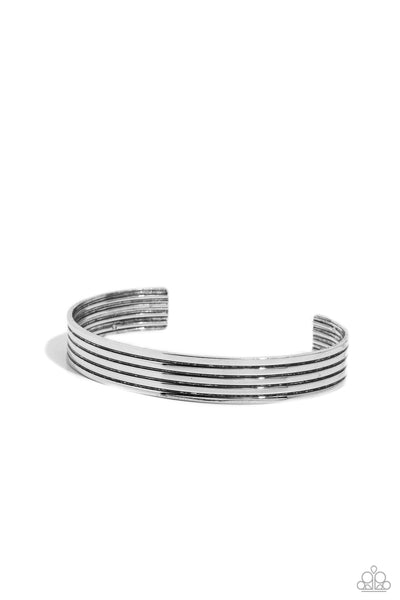 Metro Lineman - Silver Bracelet Paparazzi