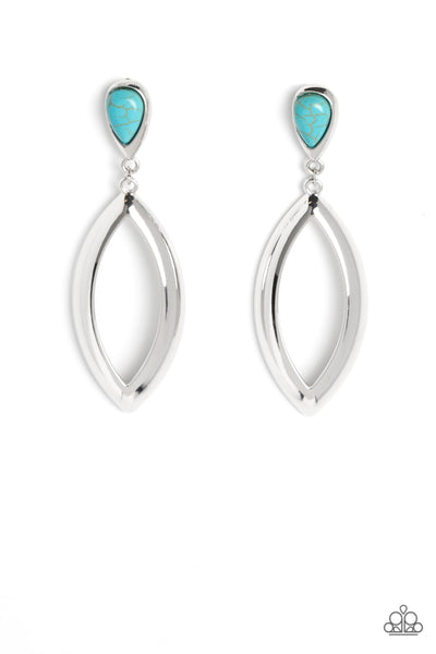 Artisan Anthem - Blue Earrings Paparazzi