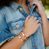 Industrial Imagination - Copper Bracelet Paparazzi