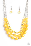 Tropical Hideaway - Yellow Necklace Paparazzi