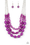 Tropical Hideaway - Purple Necklace Paparazzi