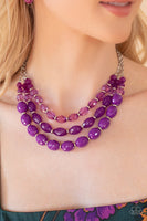 Tropical Hideaway - Purple Necklace Paparazzi