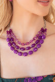 Tropical Hideaway - Purple Necklace Paparazzi