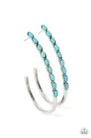 Artisan Soul - Blue Hoop Earring Paparazzi (#699)