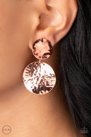 Rush Hour - Copper Earrings Paparazzi