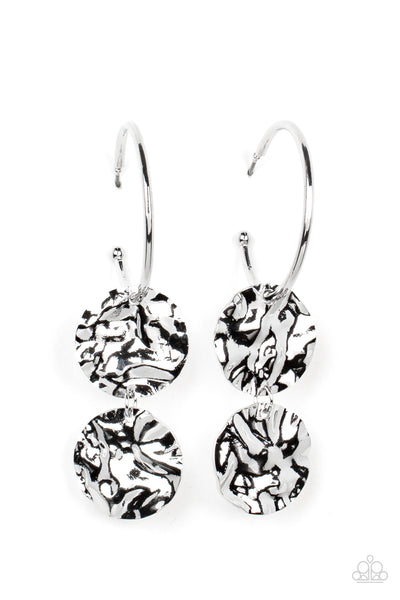 Sending Shock Waves - Silver Earrings Paparazzi