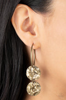 Sending Shock Waves - Brass Earrings Paparazzi