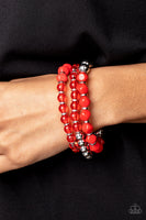 Summer Sabbatical - Red Bracelet Paparazzi