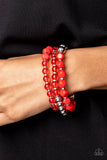 Summer Sabbatical - Red Bracelet Paparazzi