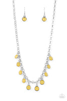 Moonbeam Magic - Yellow Necklace Paparazzi