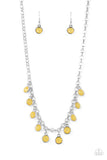 Moonbeam Magic - Yellow Necklace Paparazzi