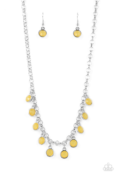 Moonbeam Magic - Yellow Necklace Paparazzi