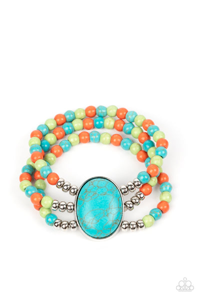 Stone Pools - Multi-Colored Bracelet Paparazzi