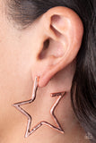 All-Star Attitude - Copper Earrings Paparazzi
