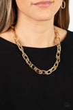 Tough Call - Gold Necklace Paparazzi