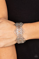 Baroque Bouquet - Silver Bracelet Paparazzi