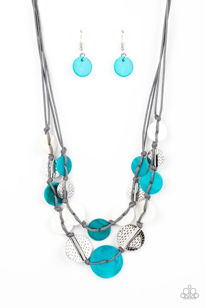 Barefoot Beaches - Blue Necklace Paparazzi