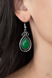 Mountain Mantra - Green Earrings Paparazzi