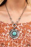 Badlands Treasure Hunt - Blue Necklace Paparazzi