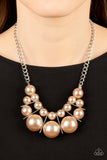 Challenge Accepted - Brown Pearl Necklace Paparazzi