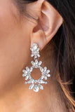 Leave Them Speechless White Earrings Paparazzi