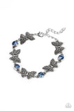 Has a WING to It - Blue Butterfly Necklace