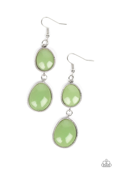 Mediterranean Myth - Green Earrings Paparazzi