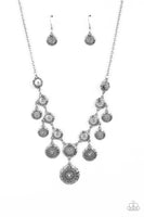 Sahara Stars - Silver Necklace Paparazzi