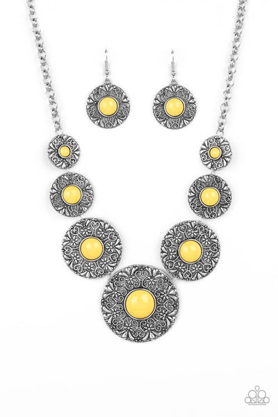 Garden Glade - Yellow Necklace Paparazzi