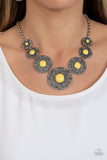 Garden Glade - Yellow Necklace Paparazzi