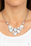 Keeps GLOWING and GLOWING - White Necklace Paparazzi