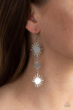 Solar Soul - Silver Earrings Paparazzi