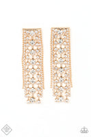 Starry Streamers - Gold Earrings Paparazzi