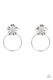 Buttercup Bliss-Silver Earring Paparazzi Life of the Party EXCLUSIVE