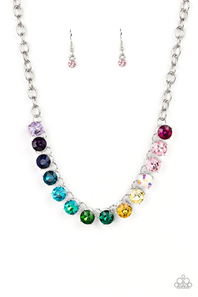 Rainbow Resplendence Multi-Colored Necklace Paparazzi LOP June 2022