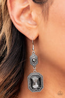 Starry-Eyed Sparkle - Silver Earrings Paparazzi