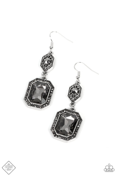 Starry-Eyed Sparkle - Silver Earrings Paparazzi