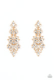 Frozen Fairytale - Gold Earrings Paparazzi