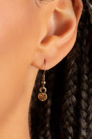 Center of the Cosmos - Brass Necklace Paparazzi (#858)