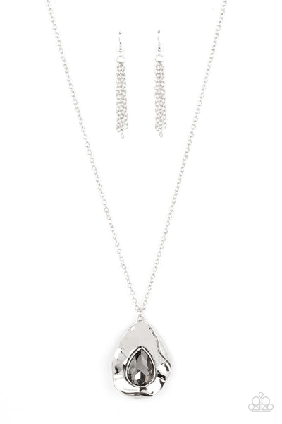 Surrealist Sparkle - Silver Necklace Paparazzi (#330)