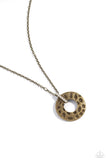 Modern Memento - Brass necklace Paparazzi