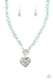 Color Me Smitten - Blue Heart Necklace