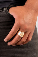 Fiercely Fleur-De-Lis - Gold Ring Paparazzi