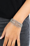 Interstellar Interlude - White Bracelet Paparazzi