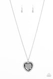 Prismatically Twitterpated - Silver Heart Necklace Paparazzi