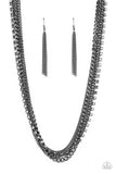 Free to CHAINge My Mind - Black Necklace Paparazzi