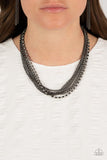 Free to CHAINge My Mind - Black Necklace Paparazzi