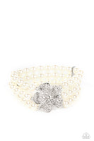 Park Avenue Orchard - White Bracelet Paparazzi