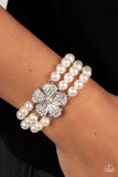 Park Avenue Orchard - White Bracelet Paparazzi